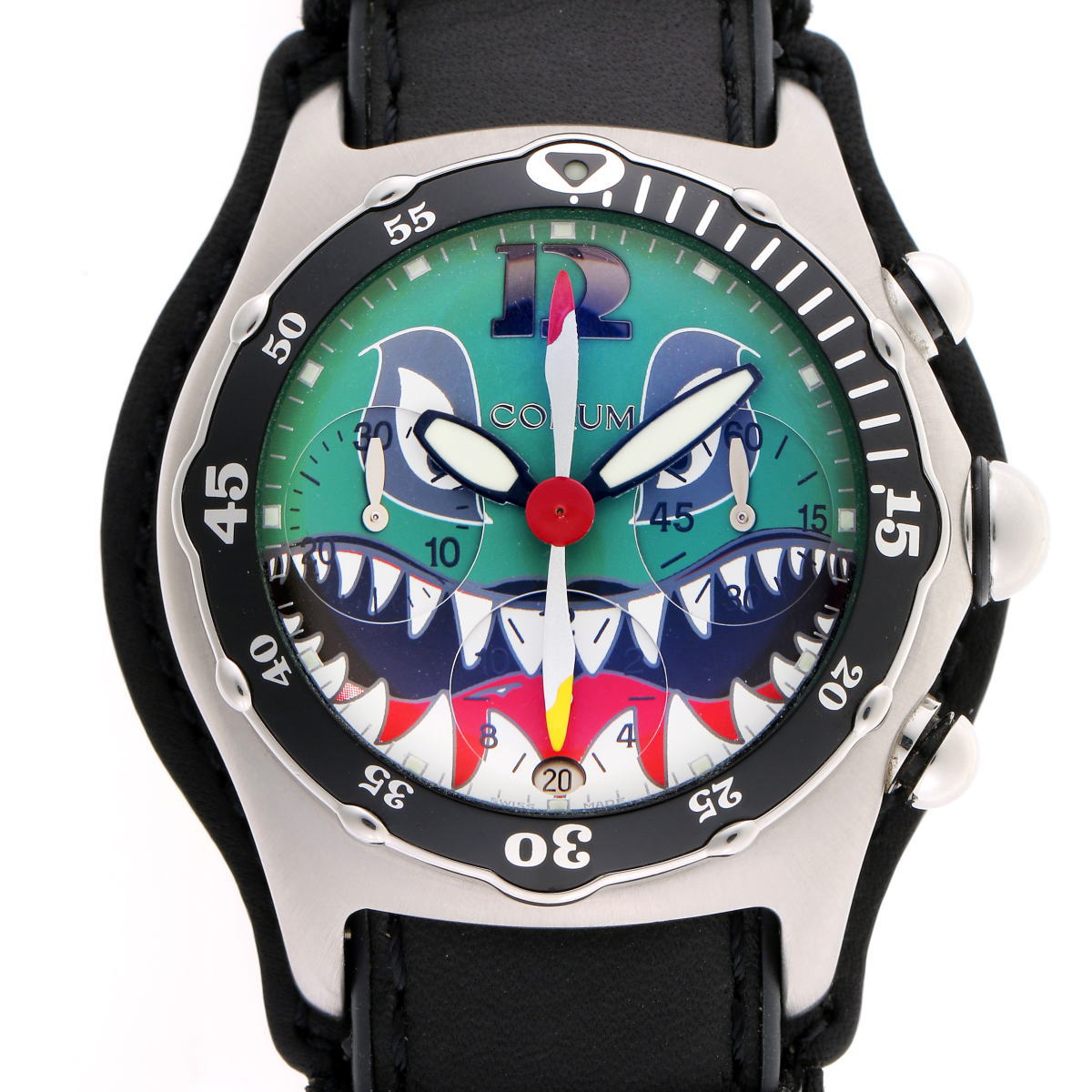 CORUM コルム バブル ダイブ ボンバー シャーク クロノグラフ