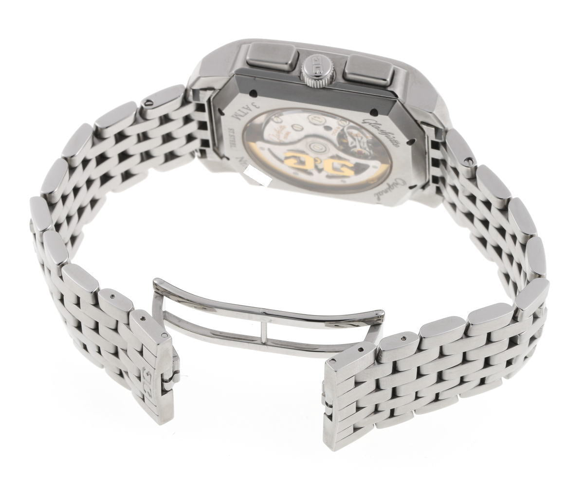GLASHUTTE ORIGINAL グラスヒュッテオリジナル セネタ カレ クロノグラフ オートマチック Cal.39 1-39-31-06-04 SS メンズ 時計 2410254