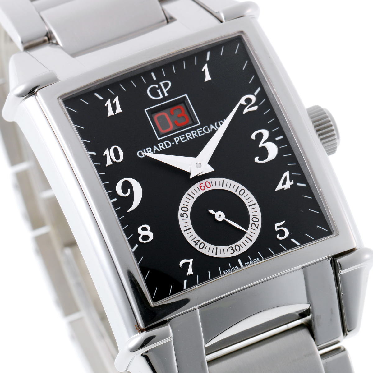 GIRARD-PERREGAUX ジラールペルゴ ヴィンテージ1945 キング ビッグデイト オートマチック Cal.3330 25805-11-621-1 SS メンズ 時計 2410285