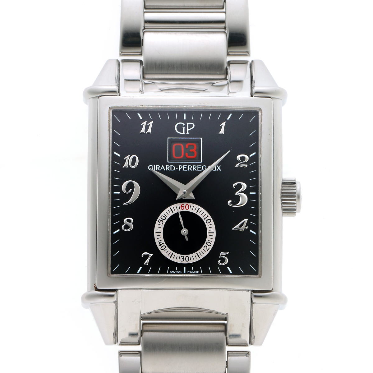 GIRARD-PERREGAUX ジラールペルゴ ヴィンテージ1945 キング ビッグデイト オートマチック Cal.3330 25805-11-621-1 SS メンズ 時計 2410285