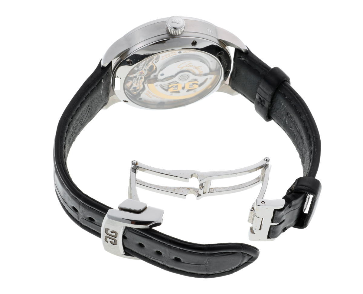GLASHUTTE ORIGINAL グラスヒュッテオリジナル パノマティック ルナ オートマチック Cal.90 1-90-02-42-32-61 SS メンズ 時計 2510069