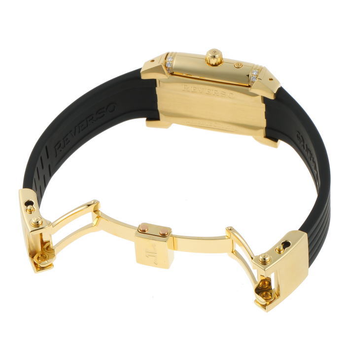 JAEGER-LECOULTRE ジャガールクルト レベルソ グランスポール ダム ナイト&デイ ダイヤ 手巻 296.1.74 750YG レディース 時計 2010059