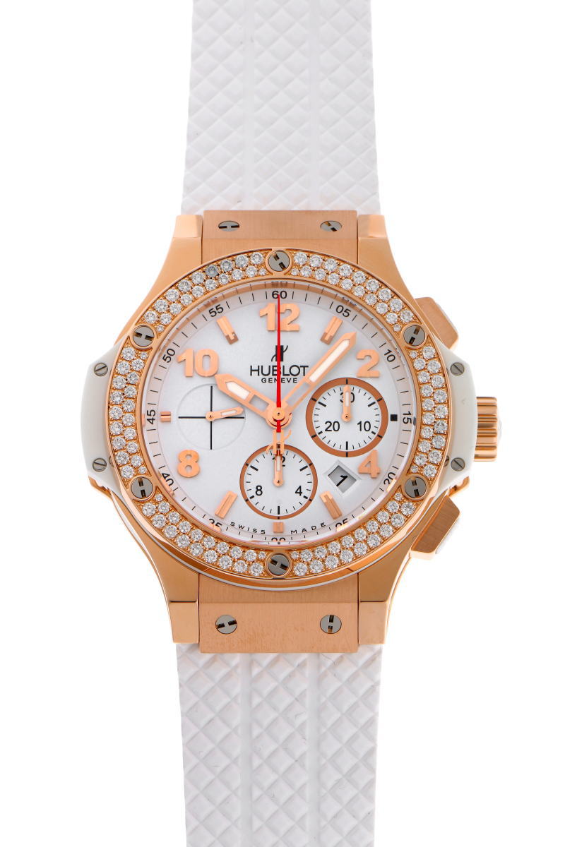 HUBLOT ウブロ ビッグバン ダイヤ オートマチック Cal.HUB4100 301.PE.230.RW.114 750PG / TI / CE / ラバー メンズ 時計 2220035