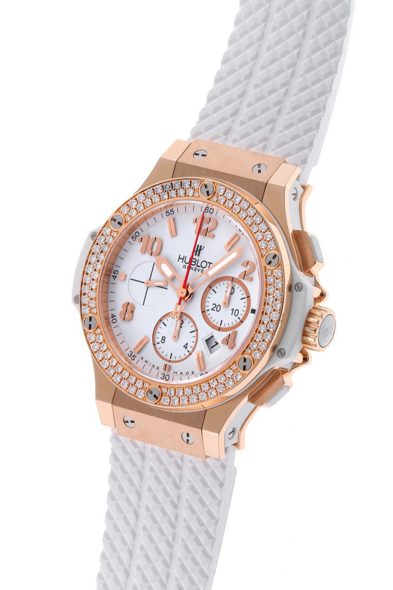 HUBLOT ウブロ ビッグバン ダイヤ オートマチック Cal.HUB4100 301.PE.230.RW.114 750PG / TI / CE / ラバー メンズ 時計 2220035