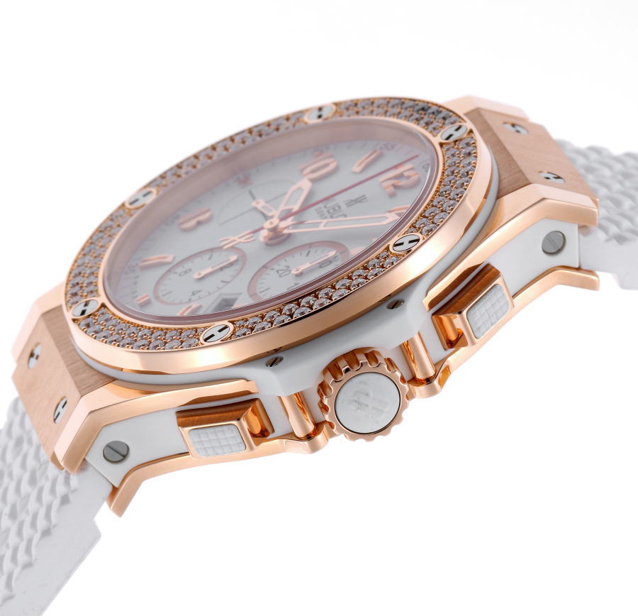 HUBLOT ウブロ ビッグバン ダイヤ オートマチック Cal.HUB4100 301.PE.230.RW.114 750PG / TI / CE / ラバー メンズ 時計 2220035
