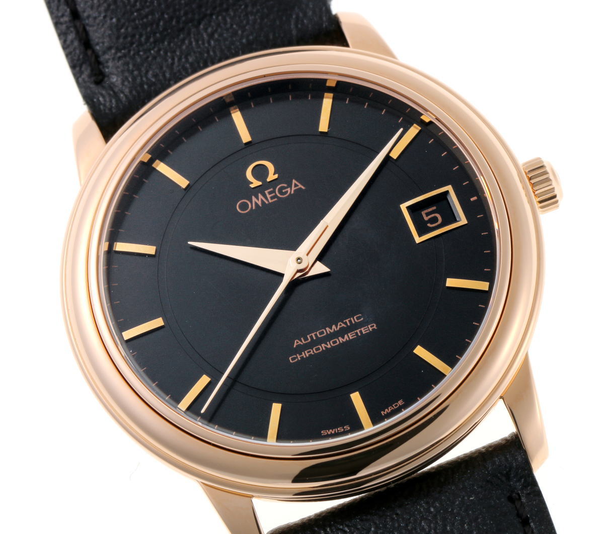 OMEGA オメガ DE VILLE デヴィル プレステージ オートマチック Cal1120 4601.54.11 750PG メンズ 時計  2310329