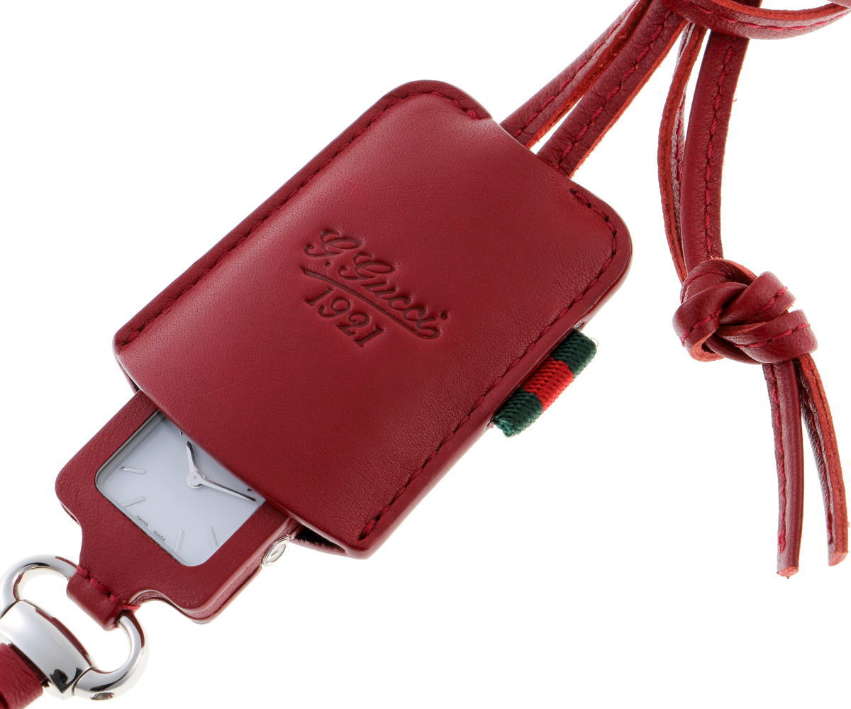 GUCCI 腕時計 1921 茶革＆SS レディース ★格安 GUCCI1921 ペンダントウォッチ[YA130417] GUCCI 1921 pendant watch