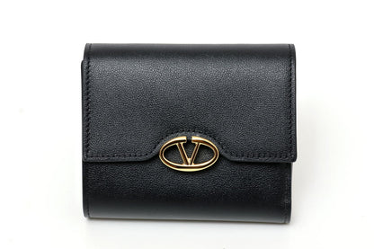 VALENTINO ヴァレンティノ チェーンウォレット 三つ折り 財布 5W2P0AD8MIM カーフ　ブラック 2400486