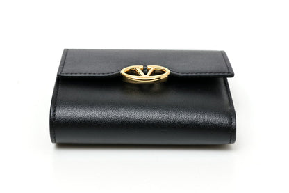 VALENTINO ヴァレンティノ チェーンウォレット 三つ折り 財布 5W2P0AD8MIM カーフ　ブラック 2400486