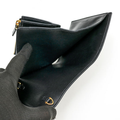 VALENTINO ヴァレンティノ チェーンウォレット 三つ折り 財布 5W2P0AD8MIM カーフ　ブラック 2400486
