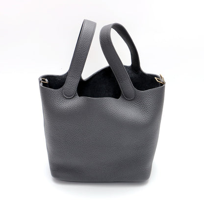 HERMES エルメス ピコタン・ロック 22 MM シャンパンゴールド金具 ハンドバッグ トリヨンクレマンス アルドワーズ - 2400588