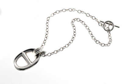 HERMES エルメス レポンス ラージ ペンダント ネックレス - シルバー Ag925 2400612