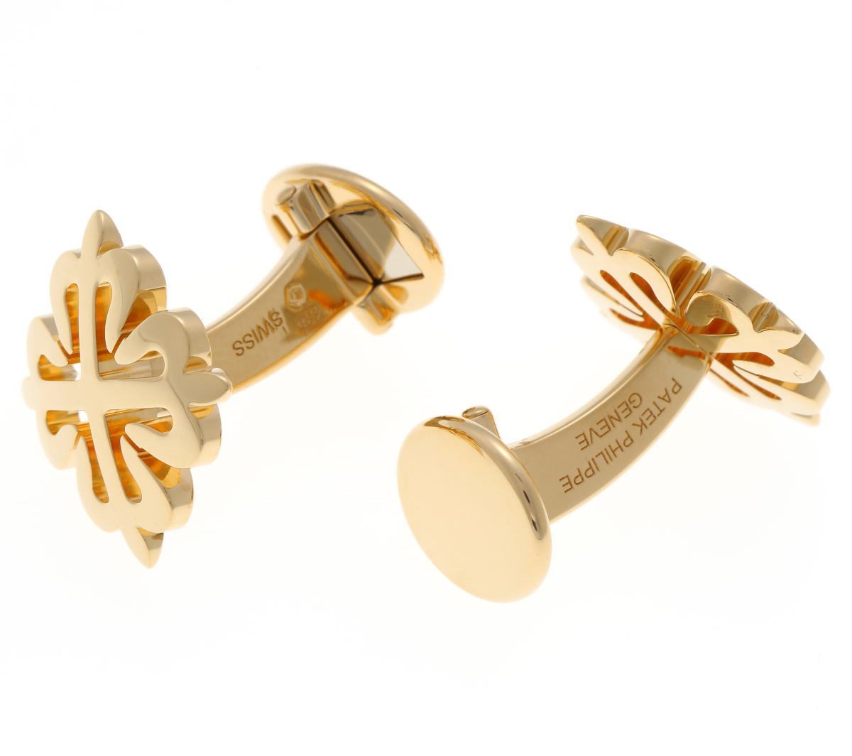 超美品 PATEK PHILIPPE ゴールド カフリンクス PATEK PHILIPPE パテックフィリップ カラトラバ クロス カフリンクス