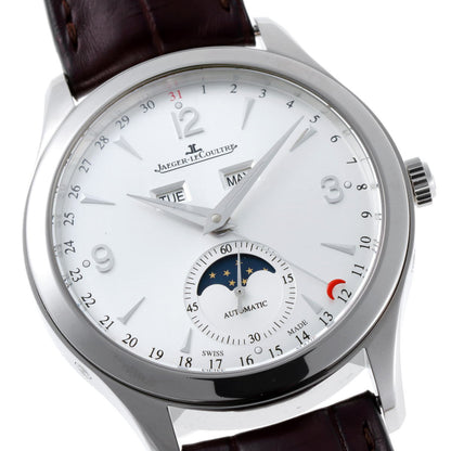 JAEGER-LECOULTRE ジャガールクルト マスター カレンダー ムーンフェイズ オートマチック Cal.866 Q1558420 / 176.8.12.S SS メンズ 時計 2410141