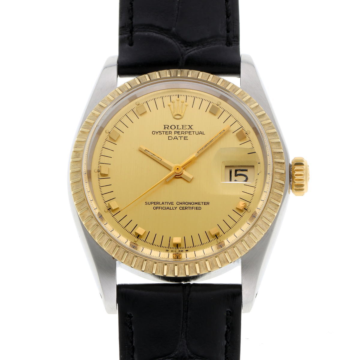 ROLEX ロレックス オイスター パーペチュアル デイト オートマチック　Cal.1570 Ref.1505 SS / YG メンズ 時計 2410146