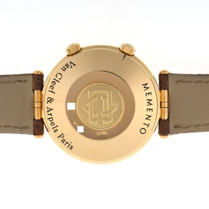 Van Cleef & Arpels ヴァンクリーフ&アーペル スポーツ1 メメント アラーム 手巻 123.003 750YG メンズ 時計 2410148