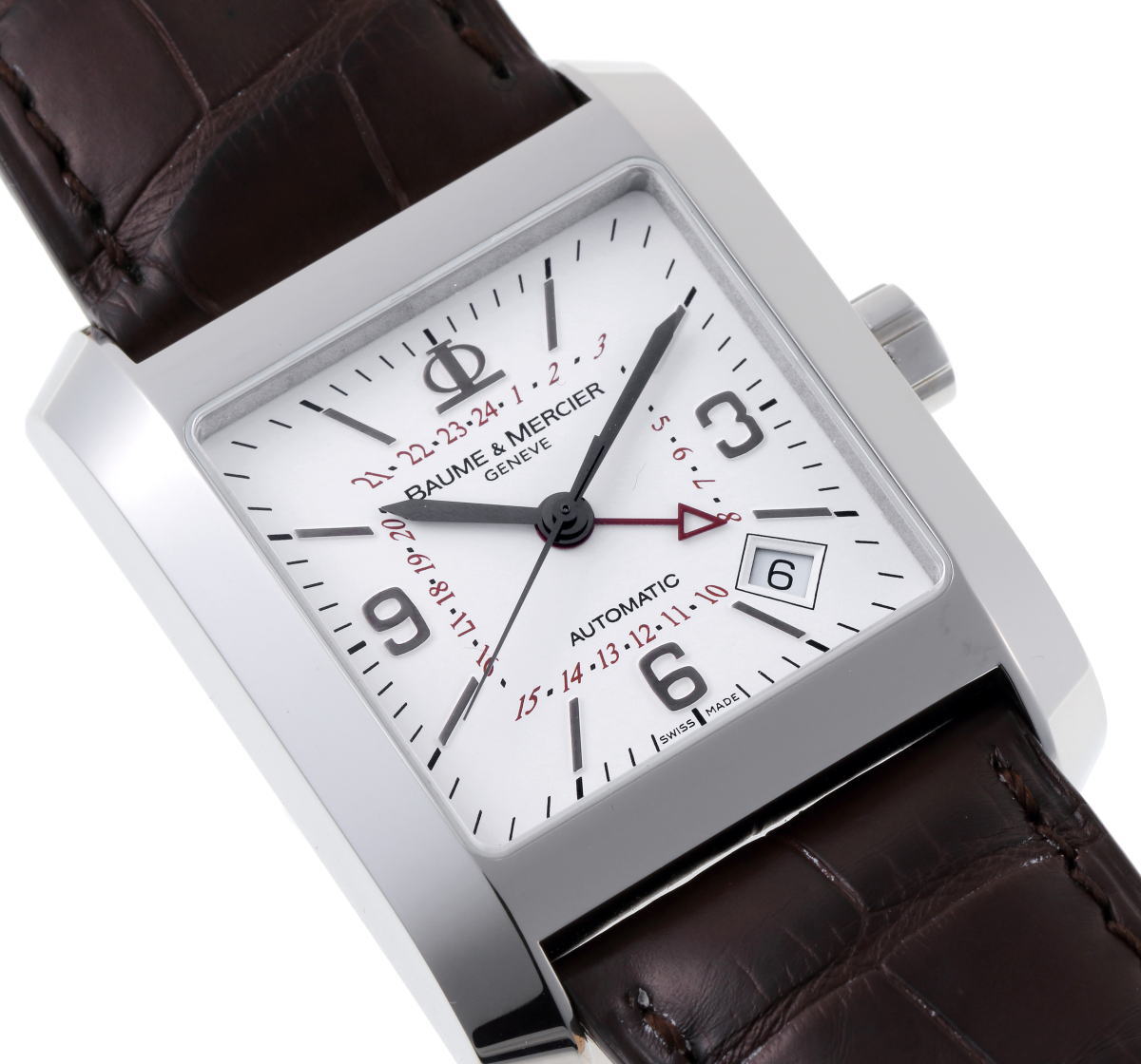 BAUME＆MERCIER ボーム＆メルシエ ハンプトン GMT オートマチック M0A08685 SS メンズ 時計 2410178