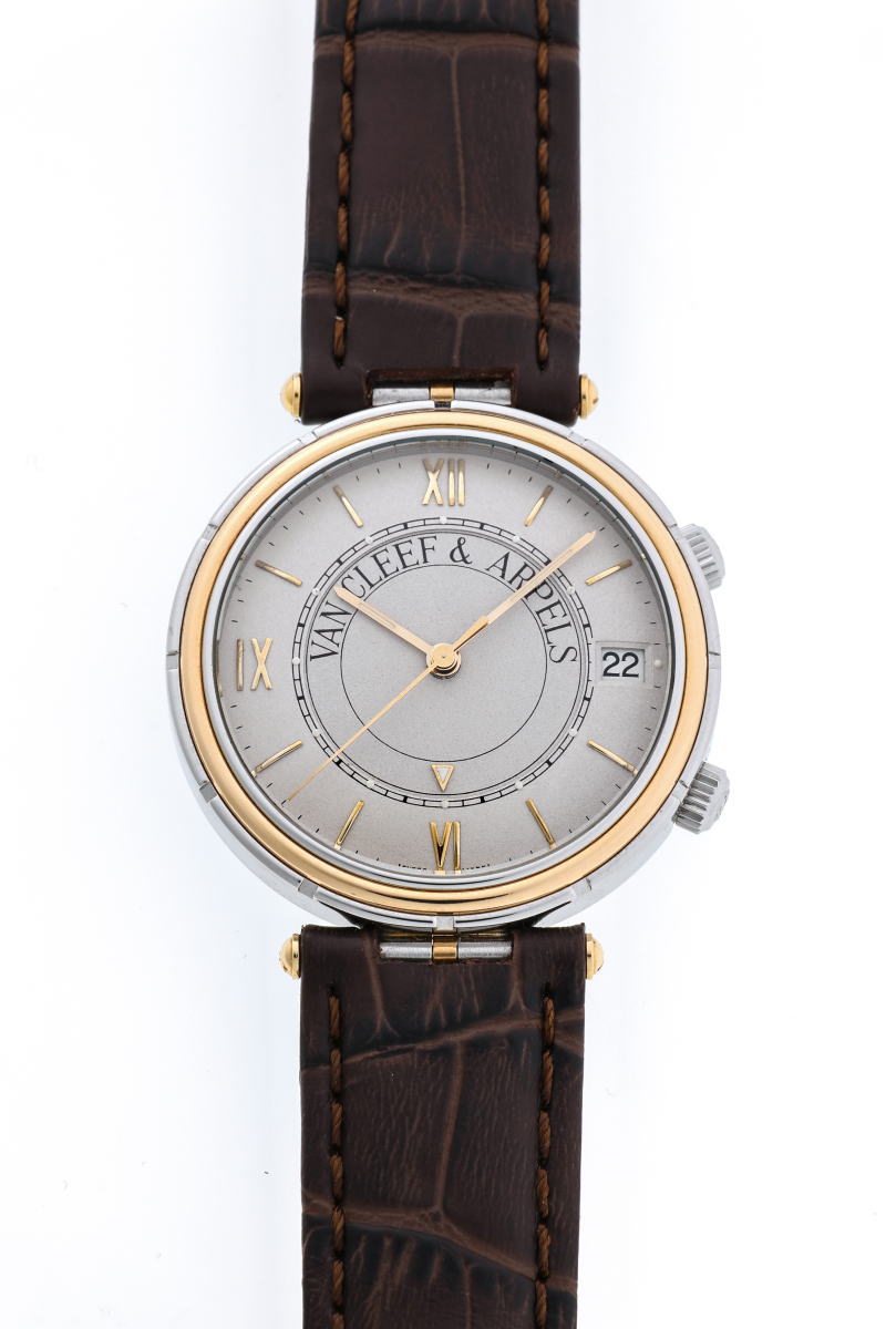 Van Cleef & Arpels  ヴァンクリーフ&アーペル スポーツ1 メメント アラーム 手巻 423 003 SS / YG メンズ 時計 2410191