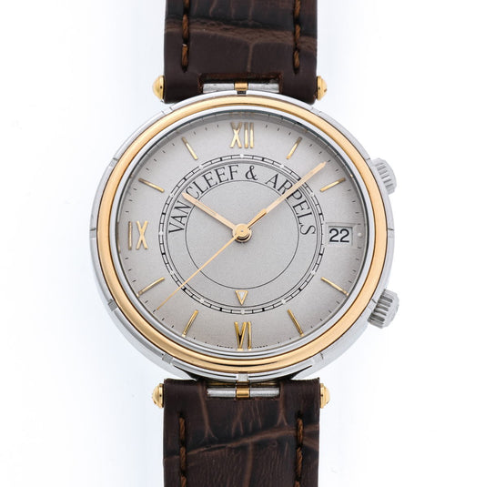 Van Cleef & Arpels  ヴァンクリーフ&アーペル スポーツ1 メメント アラーム 手巻 423 003 SS / YG メンズ 時計 2410191