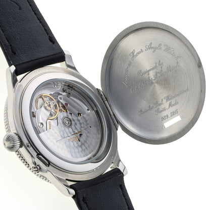 LONGINES ロンジン アワーアングル リンドバーグ ハンターケース オートマチック Cal.L989.2 989.5215 SS メンズ 時計 2410219