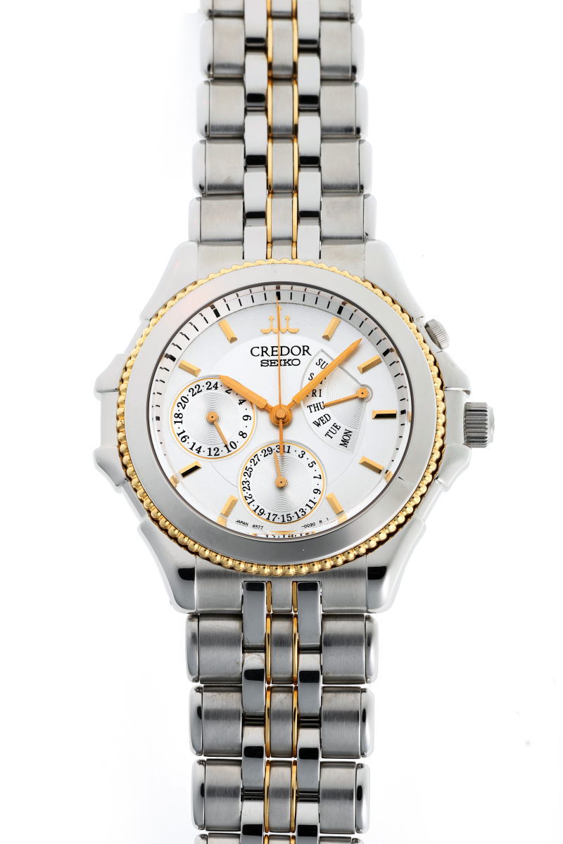 SEIKO セイコー クレドール パシフィーク レトログラード オートマチック GCBG996 / 4S77-0A30 SS / K18YG メンズ 時計 2410231