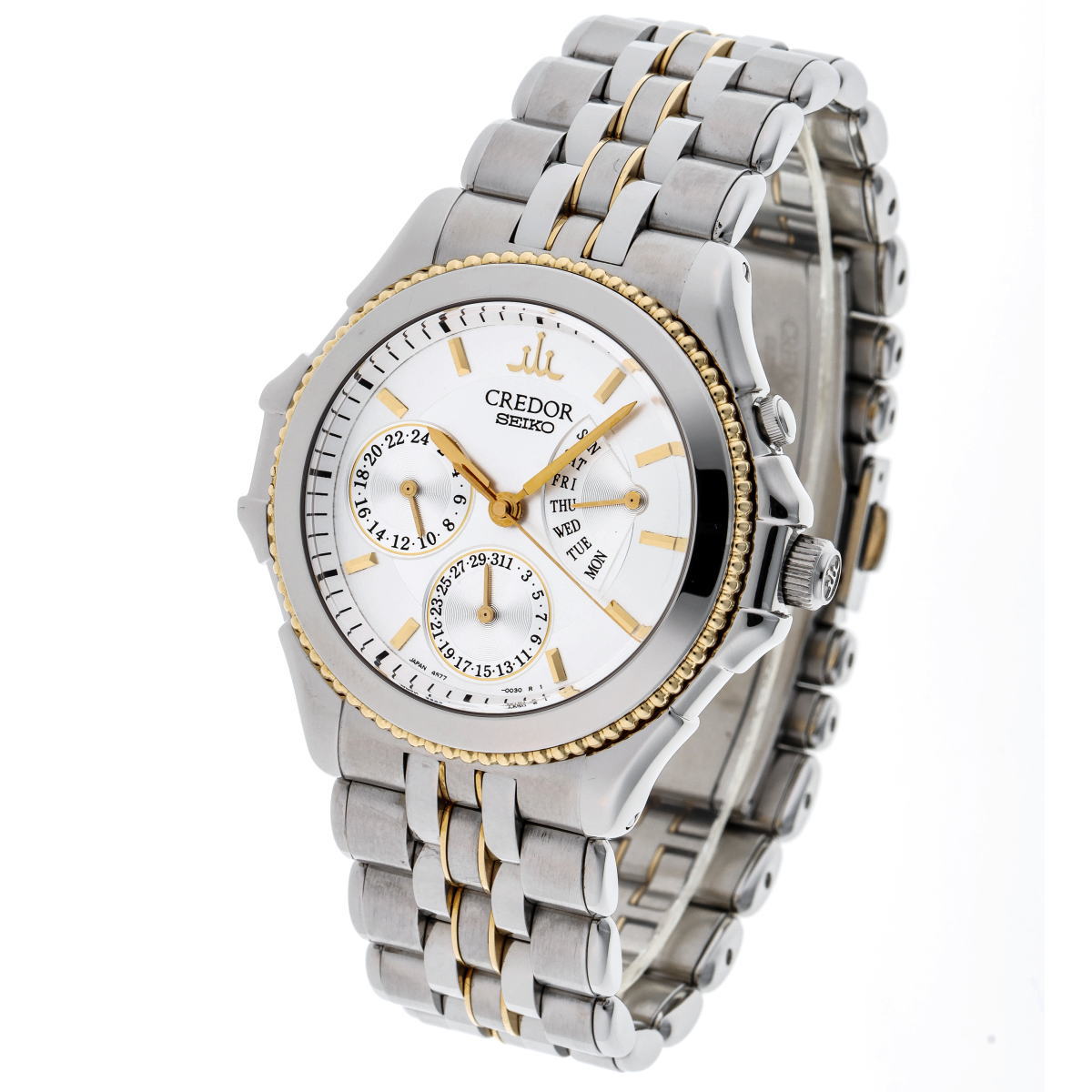 SEIKO セイコー クレドール パシフィーク レトログラード オートマチック GCBG996 / 4S77-0A30 SS / K18YG メンズ 時計 2410231
