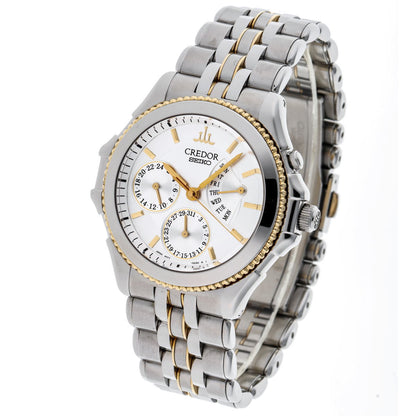 SEIKO セイコー クレドール パシフィーク レトログラード オートマチック GCBG996 / 4S77-0A30 SS / K18YG メンズ 時計 2410231