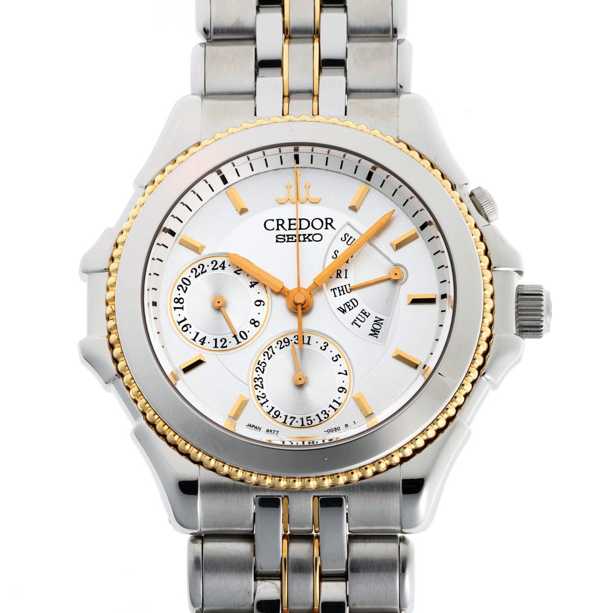SEIKO セイコー クレドール パシフィーク レトログラード オートマチック GCBG996 / 4S77-0A30 SS / K18YG メンズ 時計 2410231