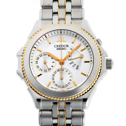 SEIKO セイコー クレドール パシフィーク レトログラード オートマチック GCBG996 / 4S77-0A30 SS / K18YG メンズ 時計 2410231