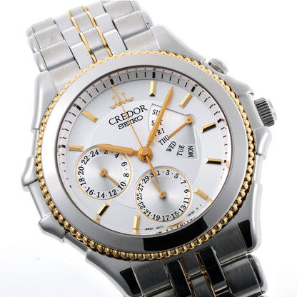 SEIKO セイコー クレドール パシフィーク レトログラード オートマチック GCBG996 / 4S77-0A30 SS / K18YG メンズ 時計 2410231