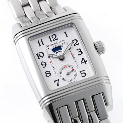 JAEGER-LECOULTRE ジャガールクルト レベルソ グランスポール ダム ナイト＆デイ 手巻 Cal.864 Q2968120 / 296.8.74 SS レディース 時計 2410255