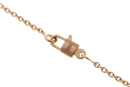 HERMES エルメス アミュレット ケリー　ダイヤ ペンダント ネックレス - ピンクゴールド 750PG 2410312