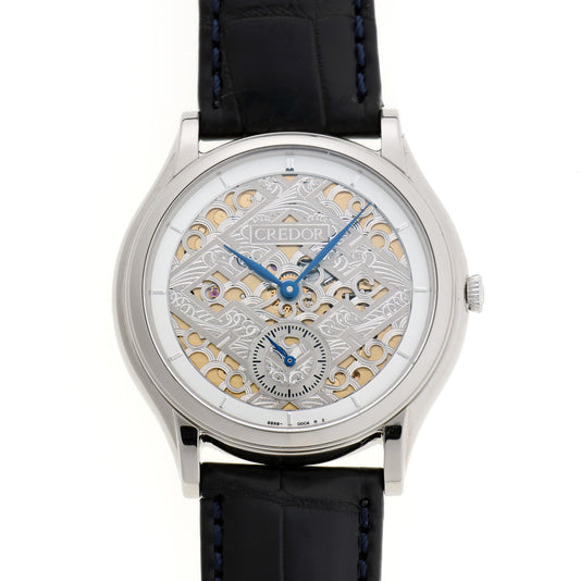 SEIKO セイコー クレドール ハーフハンターウォッチ 2003　手巻 20本限定 GBBE985 / 6898-00B0 K18WG メンズ 時計 2410313