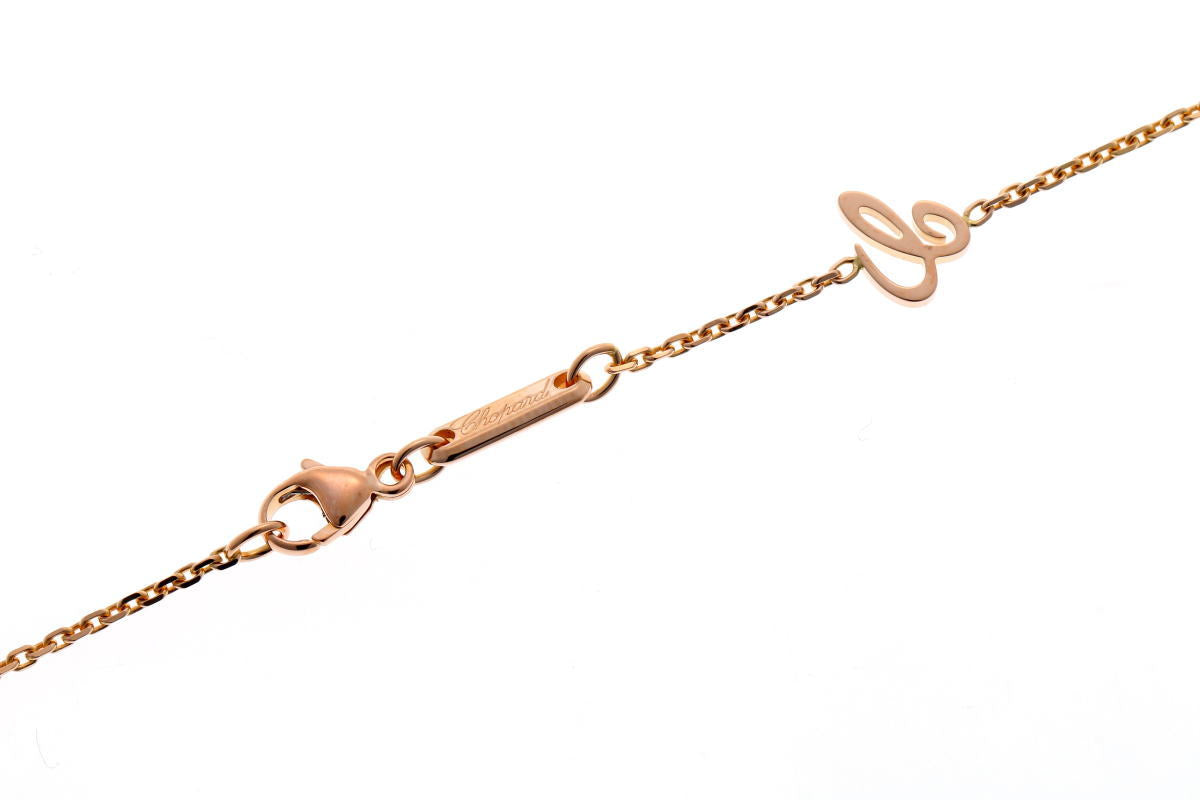 Chopard ショパール ハッピーダイヤモンド 8モチーフ ネックレス 799210 ピンクゴールド 750PG 2410330