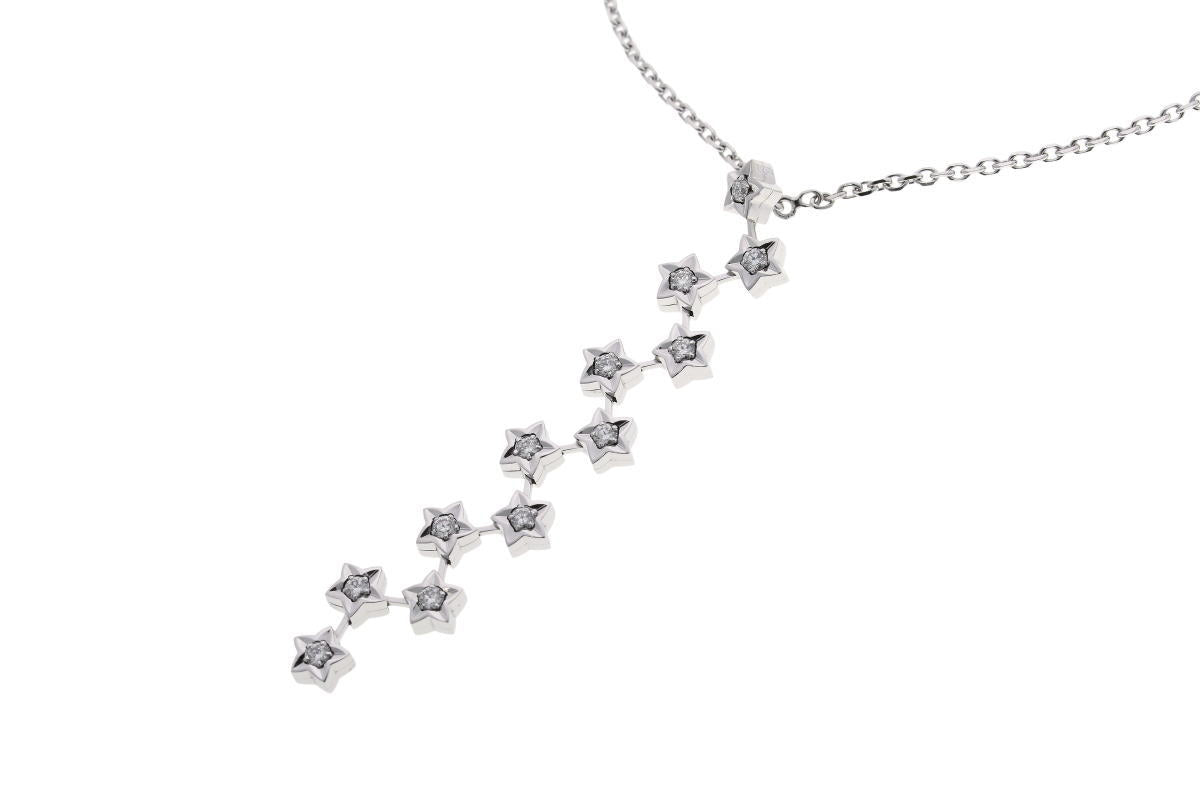 CHANEL シャネル コメット スター ダイヤ 12P ネックレス - ホワイトゴールド 750WG 2410335