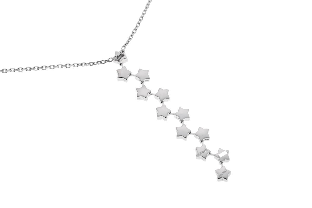 CHANEL シャネル コメット スター ダイヤ 12P ネックレス - ホワイトゴールド 750WG 2410335