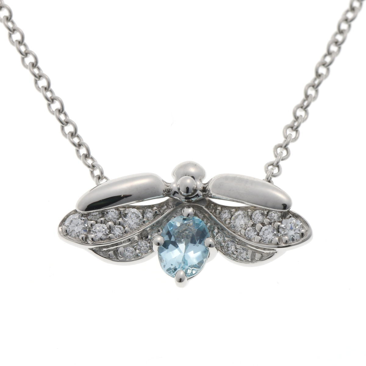 Tiffany & Co. ティファニー ペーパーフラワー ファイヤーフライ ネックレス - プラチナ PT950 2410338
