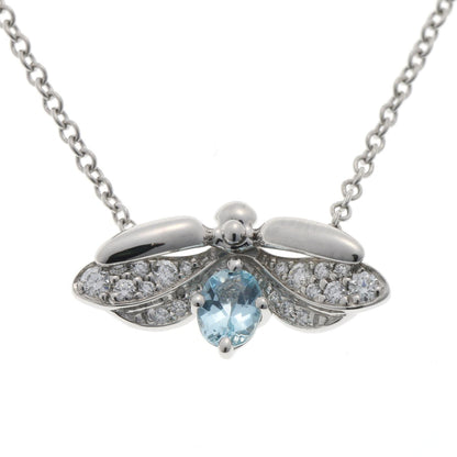 Tiffany & Co. ティファニー ペーパーフラワー ファイヤーフライ ネックレス - プラチナ PT950 2410338