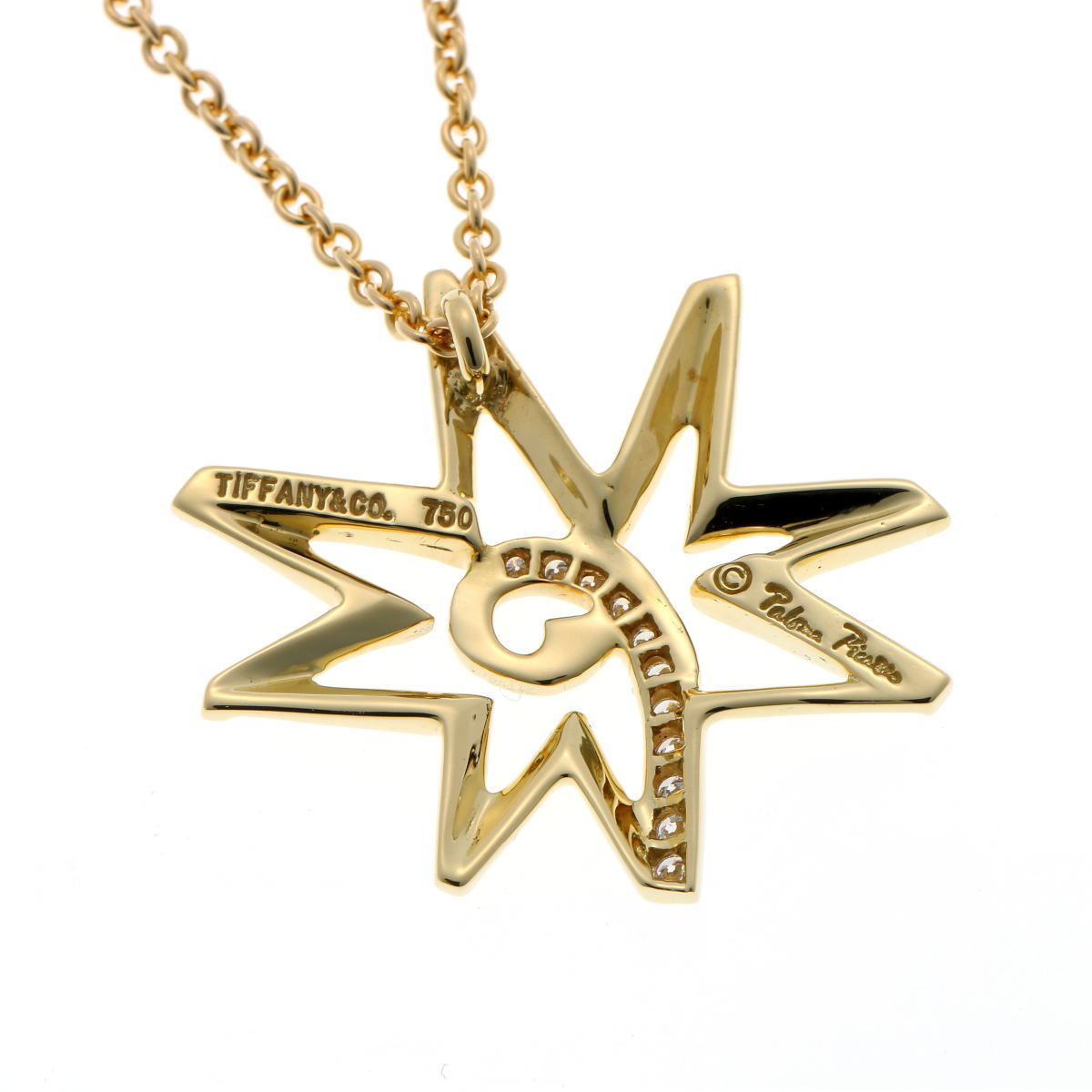 Tiffany & Co. ティファニー パロマピカソ ボリュームスター ダイヤ ネックレス - イエローゴールド 750YG 2410339