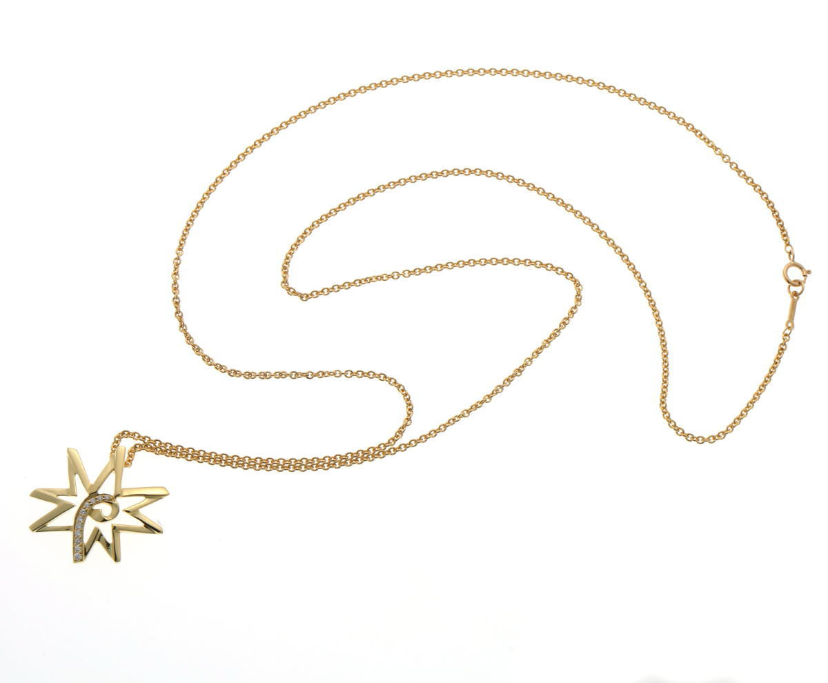 Tiffany & Co. ティファニー パロマピカソ ボリュームスター ダイヤ ネックレス - イエローゴールド 750YG 2410339