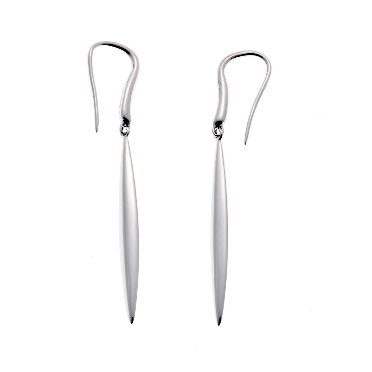 Tiffany & co. ティファニー フェザー ピアス - ホワイトゴールド 750WG 2410340