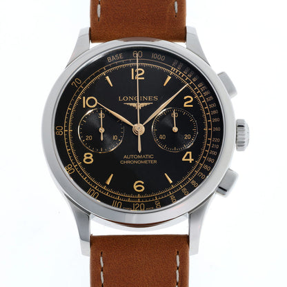 LONGINES ロンジン レコード クロノグラフ オートマチック Cal.L895.4 L2.921.4.56.2 SS メンズ 時計 2410354
