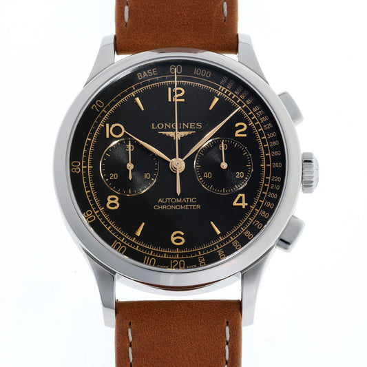 LONGINES ロンジン レコード クロノグラフ オートマチック Cal.L895.4 L2.921.4.56.2 SS メンズ 時計 2410354