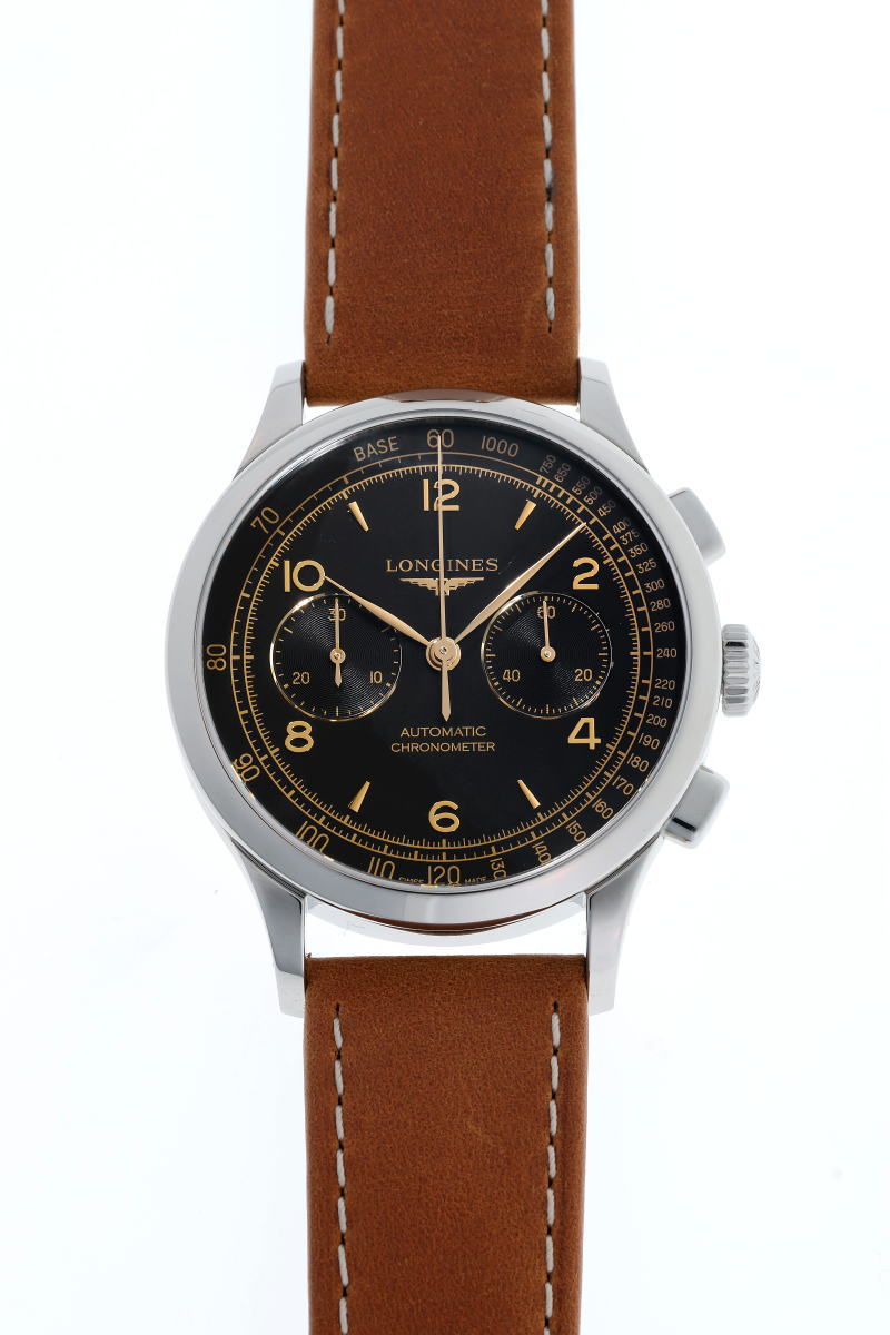 LONGINES ロンジン レコード クロノグラフ オートマチック Cal.L895.4 L2.921.4.56.2 SS メンズ 時計 2410354