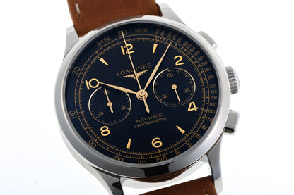 LONGINES ロンジン レコード クロノグラフ オートマチック Cal.L895.4 L2.921.4.56.2 SS メンズ 時計 2410354