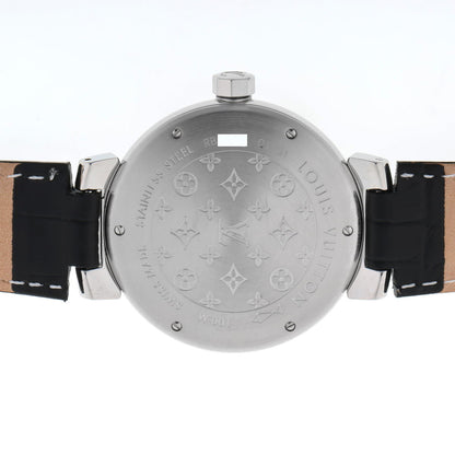 Louis Vuitton ルイヴィトン タンブール GMT オートマチック Q1131 SS メンズ 時計 2410356
