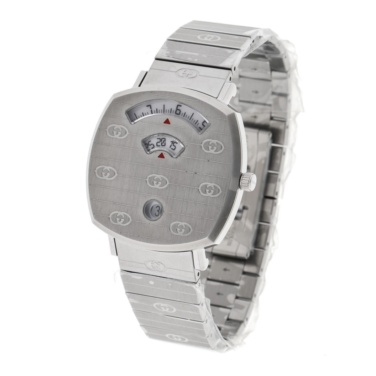 GUCCI グッチ グリップ ウォッチ 35mm クォーツ YA157401 / 157.4 SS ボーイズ 時計 2410357
