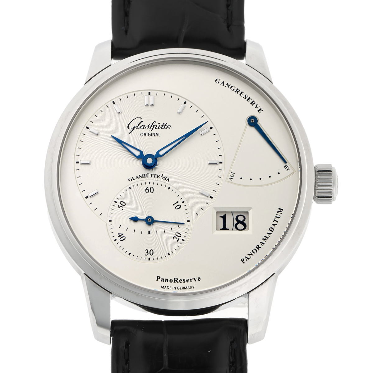 GLASHUTTE ORIGINAL グラスヒュッテオリジナル パノリザーブ 手巻 Cal.65-01 1-65-01-22-12-04 SS メンズ 時計 2410358