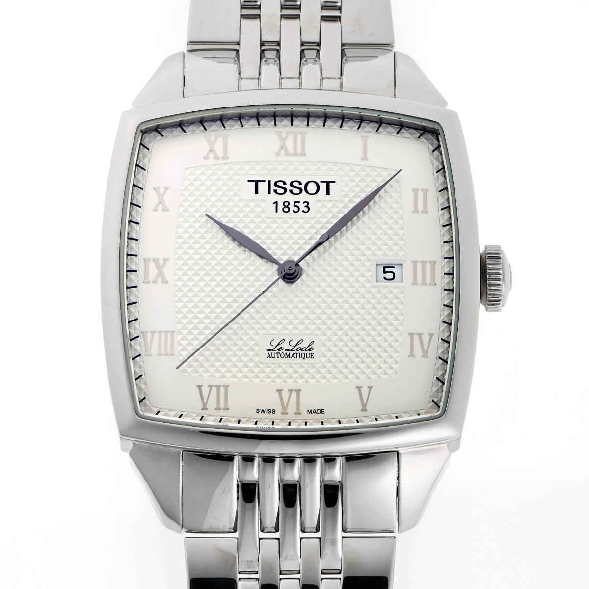 TISSOT ティソ ルロックル スクエアウォッチ オートマチック T006.707.11.033.00 SS メンズ 時計 2410360