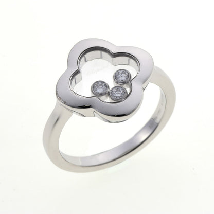 Chopard ショパール ハッピーダイヤモンド クローバー #9 リング 826956-1001 ホワイトゴールド 750WG 2410362